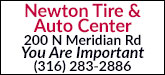 Newton Tire & Auto Center Sponsorship Banner