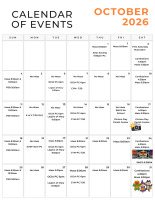 October Calendar